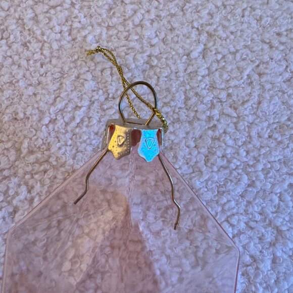 Faceted Prism Glass Ornament - Pink - Picture 4 of 4